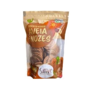 Biscoito Orgânico de Aveia e Nozes - 250G