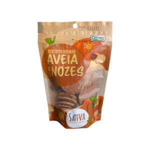 Biscoito Orgânico de Aveia e Nozes - 100g